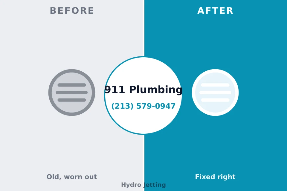 Before and after: plumbing repair Great Neck, NY